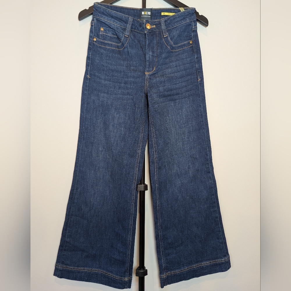 MAEVE by Anthropologie Women's 24P The Jada High Rise Flared Jeans Hippie 70’s